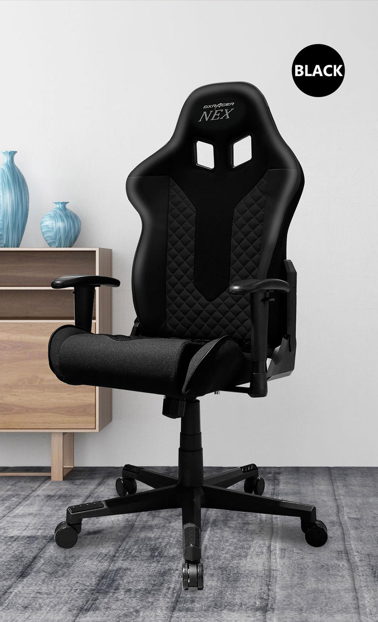 Кресло для геймеров DXRACER Nex EC-O134-NB-K3-303 Black/Blue